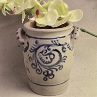 stentoejs-syltekrukke-grå-blå-gammel-dansk-krukke